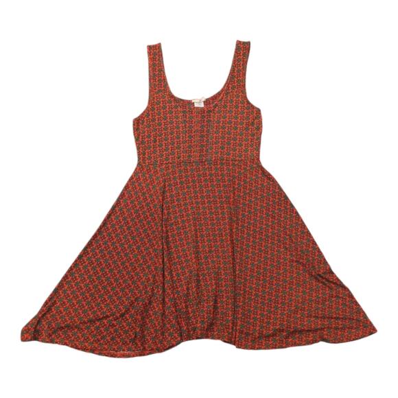 Live Happy by Natural Life Floral Sunburst Geometric Skater Dress Sz S - Picture 1 of 5
